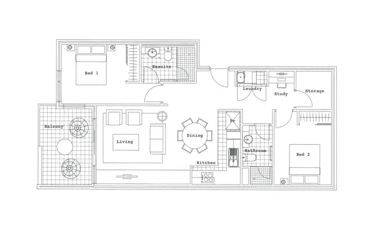 Floorplan of Homely apartment listing, 85/59 Breaksea Drive, North Coogee WA 6163