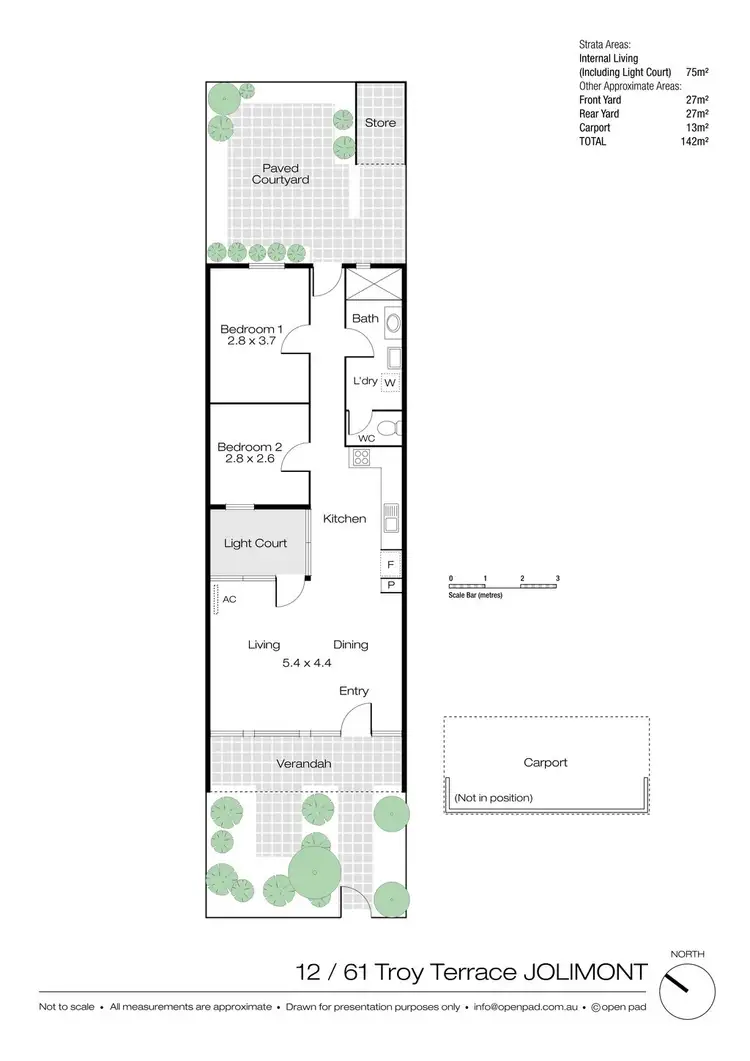 Floorplan of Homely villa listing, 12/61 Troy Terrace, Jolimont WA 6014