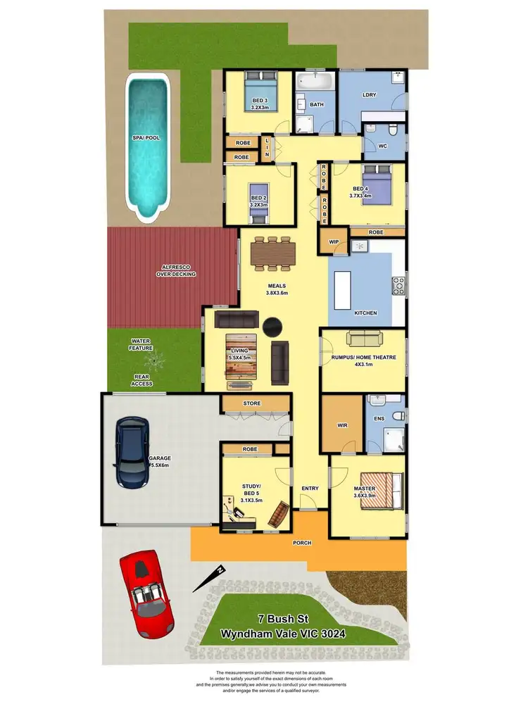 Floorplan of Homely house listing, 7 Bush Street, Manor Lakes VIC 3024
