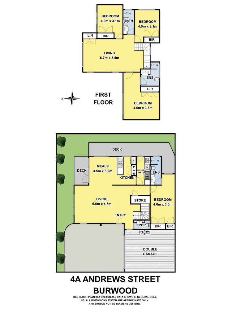 Floorplan of Homely townhouse listing, 4A Andrews Street, Burwood VIC 3125