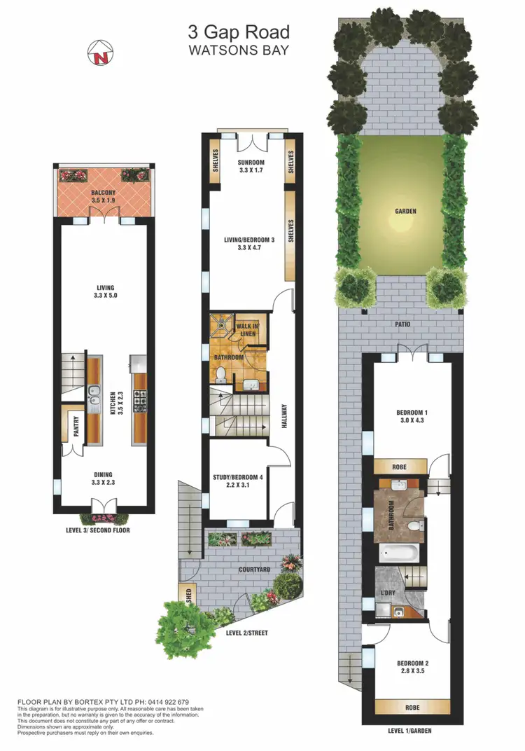 Floorplan of Homely house listing, 3 Gap Road, Watsons Bay NSW 2030