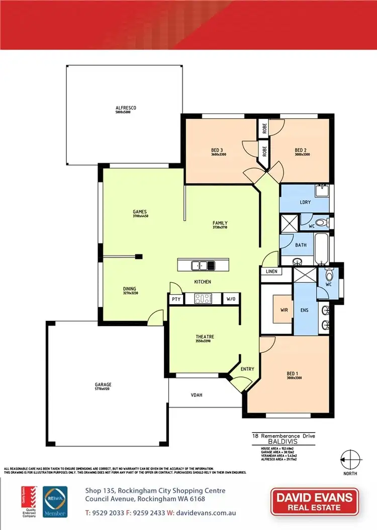 Floorplan of Homely house listing, 19 Remembrance Drive, Baldivis WA 6171