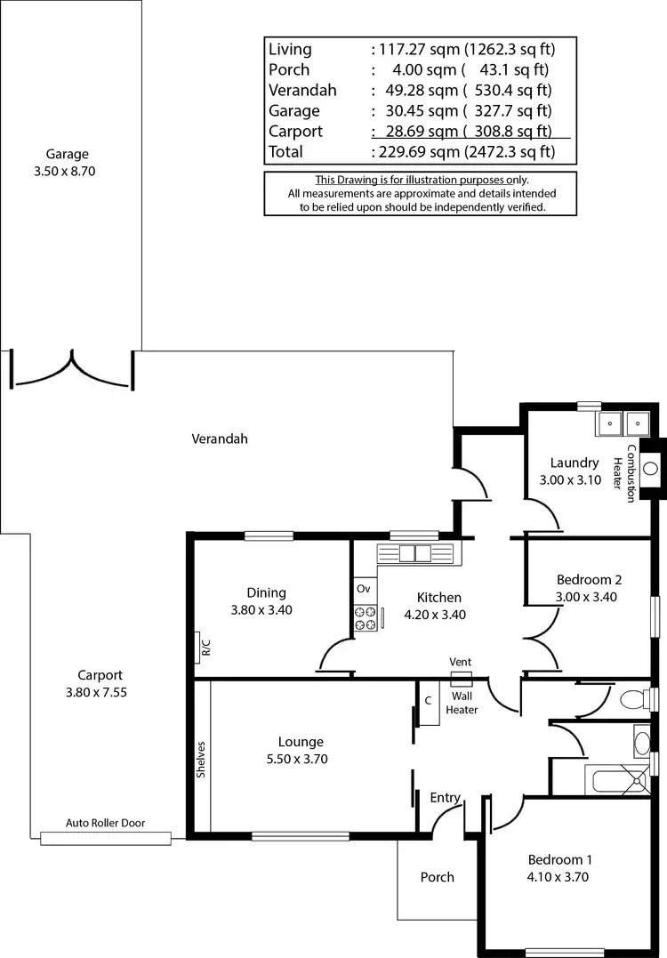 Floorplan of Homely house listing, 19 South Street, Hectorville SA 5073