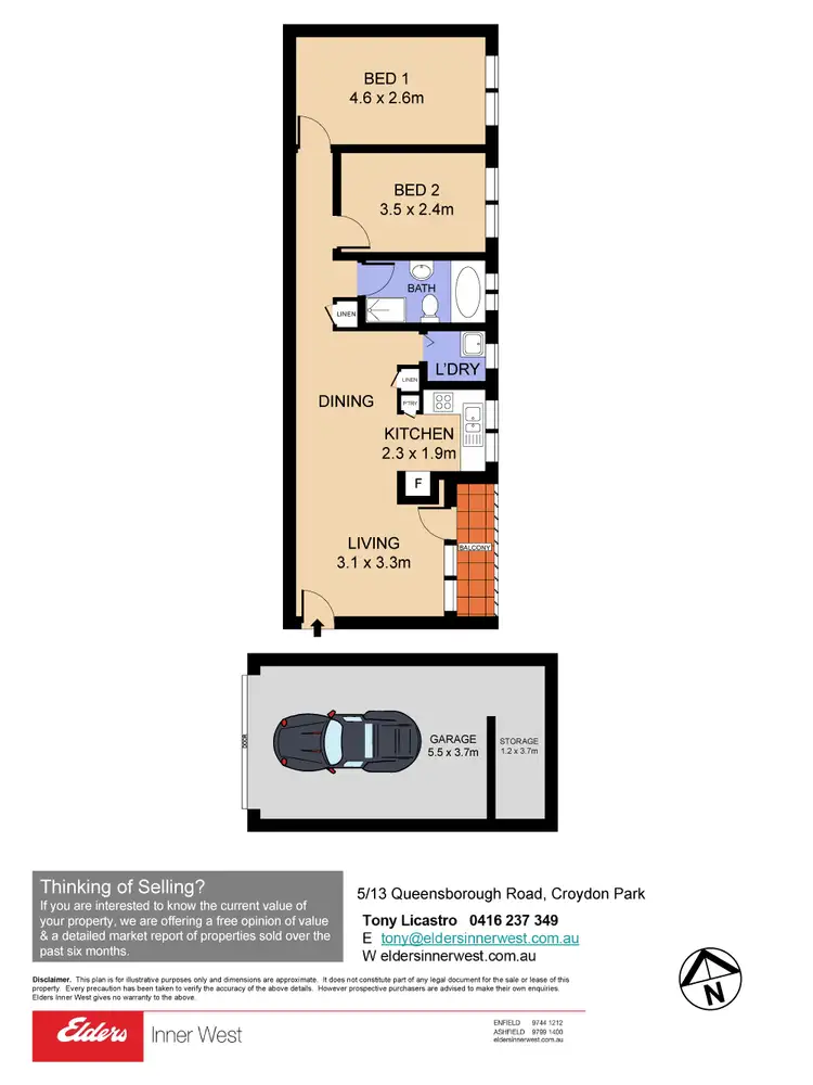 Floorplan of Homely unit listing, 5/13 Queensborough Road, Croydon Park NSW 2133