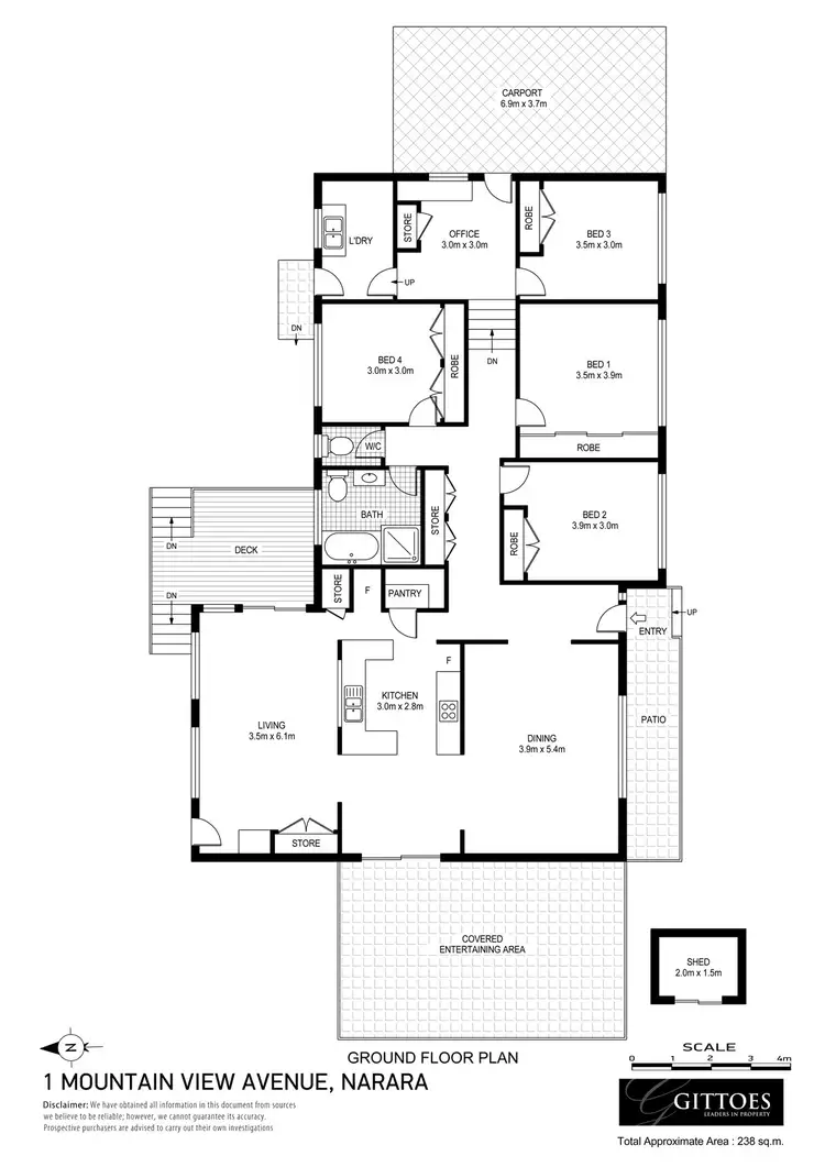 Floorplan of Homely house listing, 1 Mountain View Avenue, Narara NSW 2250