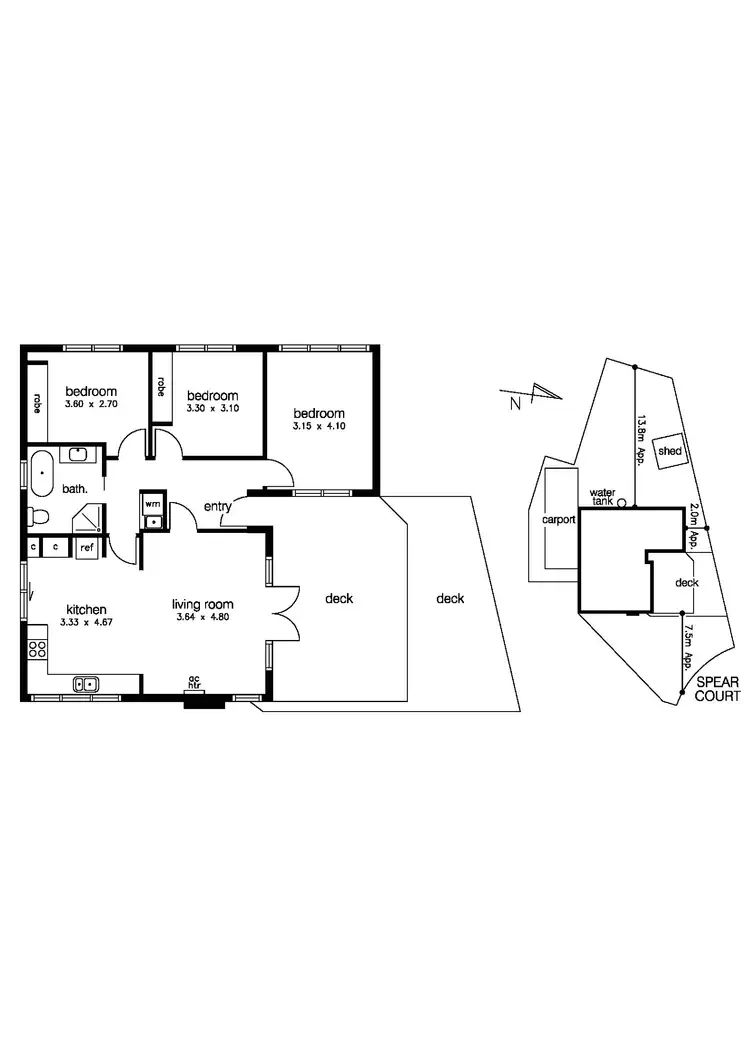 Floorplan of Homely house listing, 17A Spear Court, Altona VIC 3018