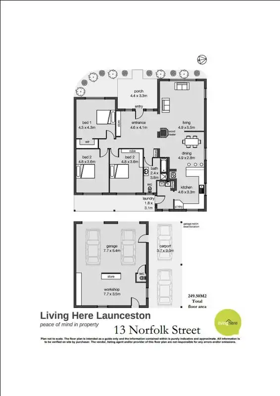 Floorplan of Homely house listing, 13 Norfolk Street, Perth TAS 7300