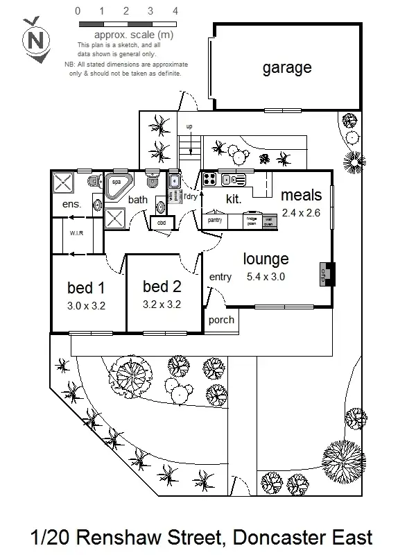 Floorplan of Homely unit listing, 1/20 Renshaw Street, Doncaster East VIC 3109