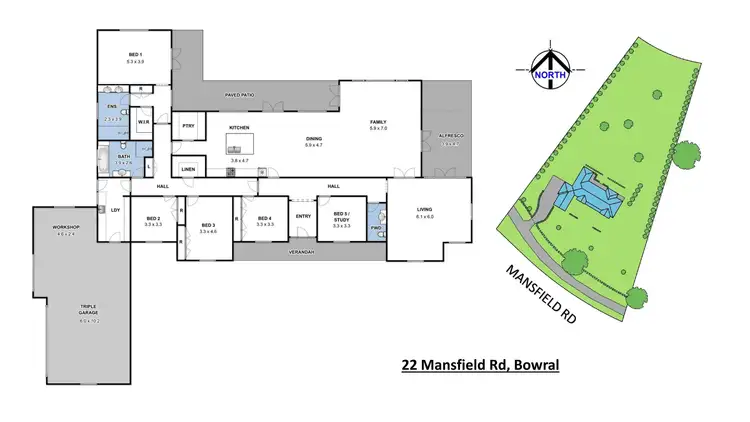 Floorplan of Homely house listing, 22 Mansfield Road, Bowral NSW 2576