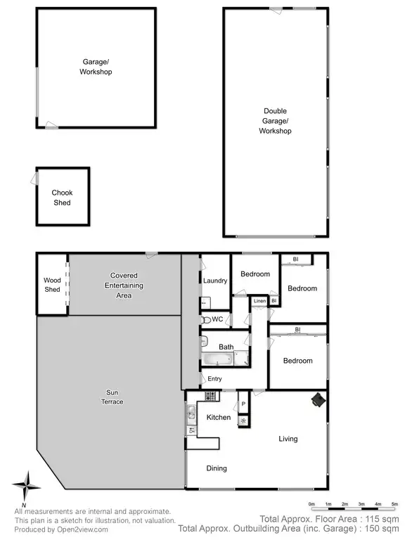 Floorplan of Homely house listing, 635 Channel Highway, Bonnet Hill TAS 7053