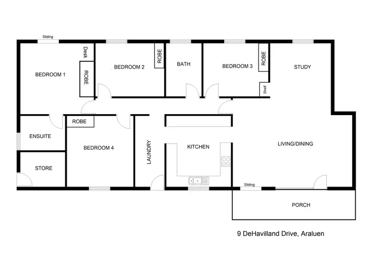Floorplan of Homely house listing, 9 De Havilland Drive, Araluen NT 870