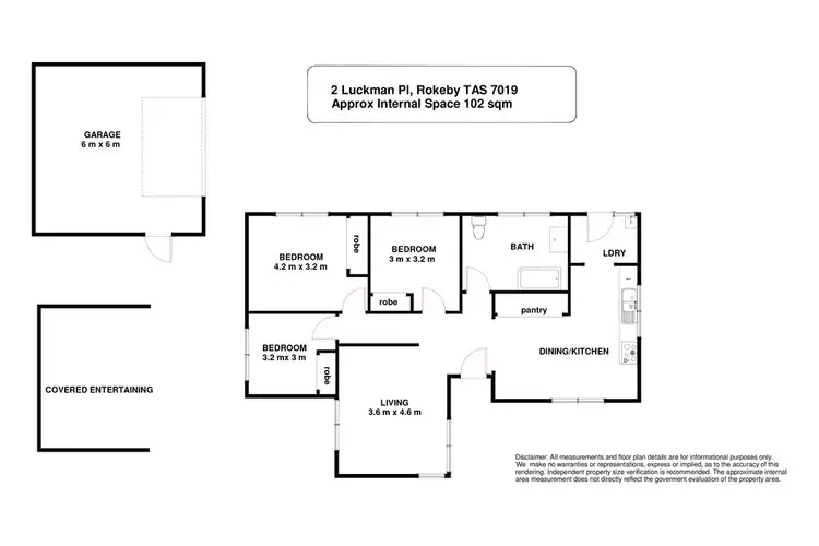 Floorplan of Homely house listing, 2 Luckman Place, Rokeby TAS 7019