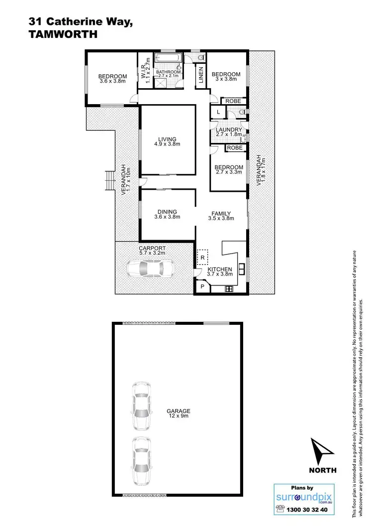 Floorplan of Homely house listing, 31 Catherine Way, Daruka NSW 2340