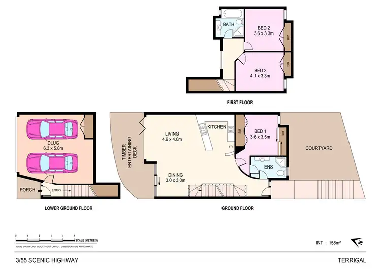 Floorplan of Homely townhouse listing, 3/55 Scenic Highway, Terrigal NSW 2260