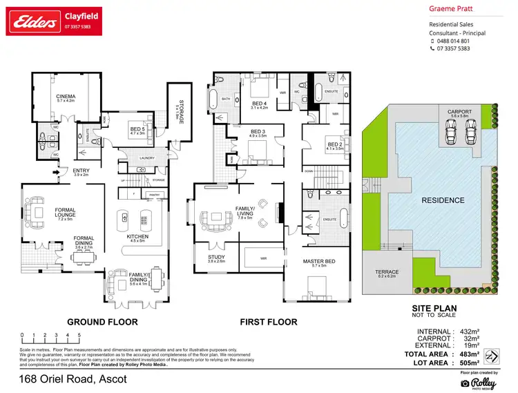 Floorplan of Homely house listing, 168 ORIEL ROAD, Ascot QLD 4007