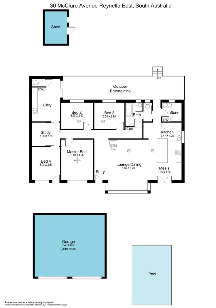 Floorplan of Homely house listing, 30 McClure ave, Reynella East SA 5161