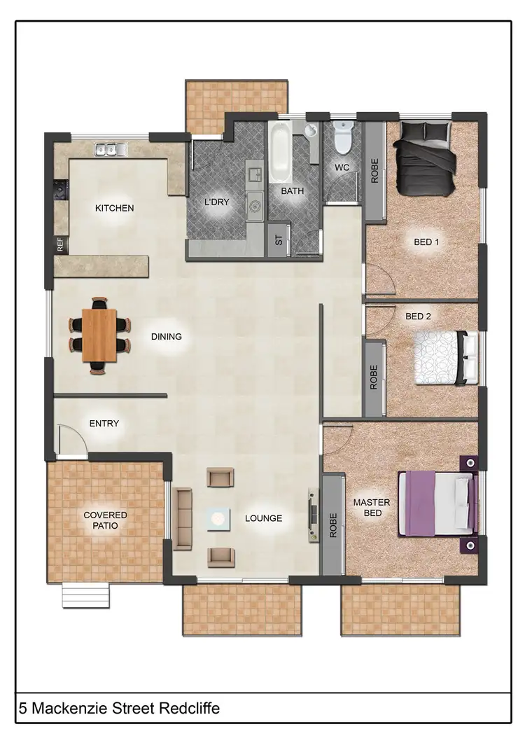 Floorplan of Homely house listing, 5 MacKenzie Street, Redcliffe QLD 4020