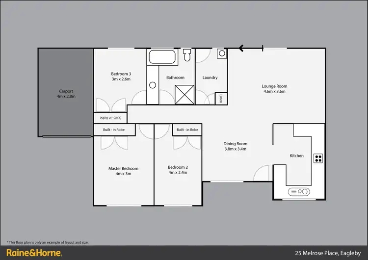 Floorplan of Homely house listing, 25 Melrose Place, Eagleby QLD 4207