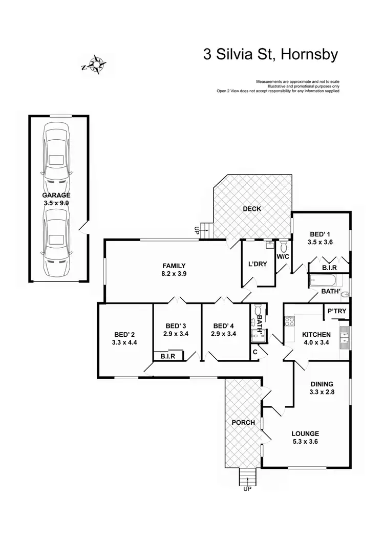 Floorplan of Homely house listing, 3 Silvia Street, Hornsby NSW 2077