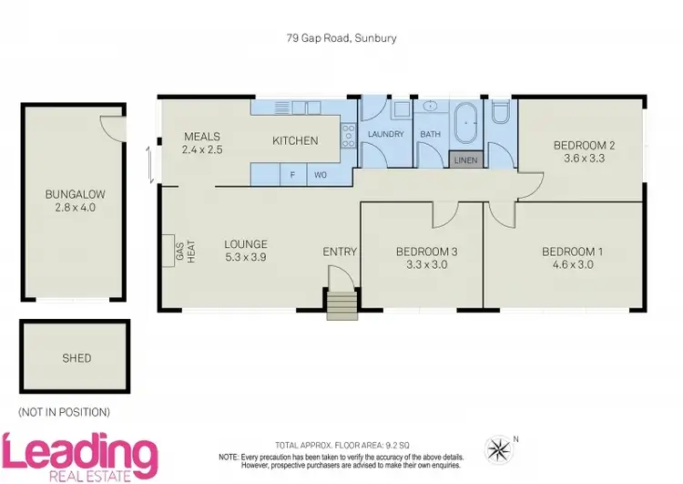 Floorplan of Homely house listing, 79 Gap Road, Sunbury VIC 3429