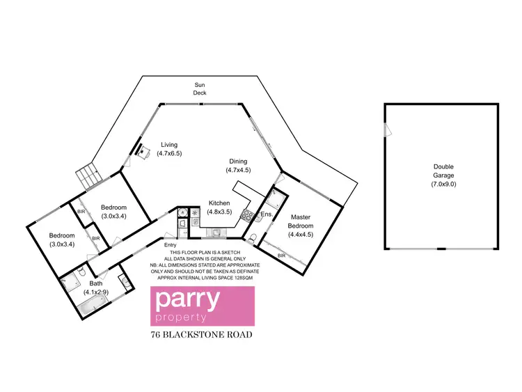 Floorplan of Homely house listing, 76 Blackstone Road, Blackstone Heights TAS 7250