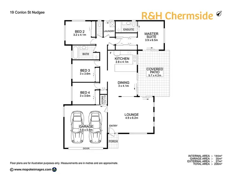Floorplan of Homely house listing, 19 Conlan St, Nudgee QLD 4014