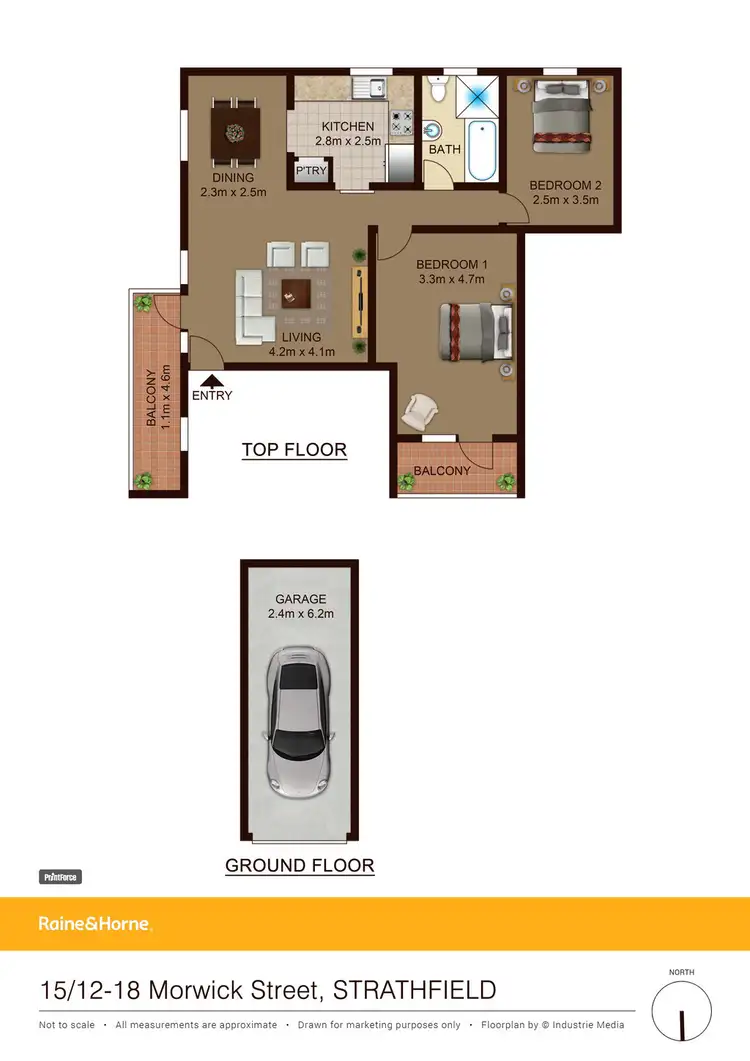 Floorplan of Homely apartment listing, 15/12-18 Morwick Street, Strathfield NSW 2135
