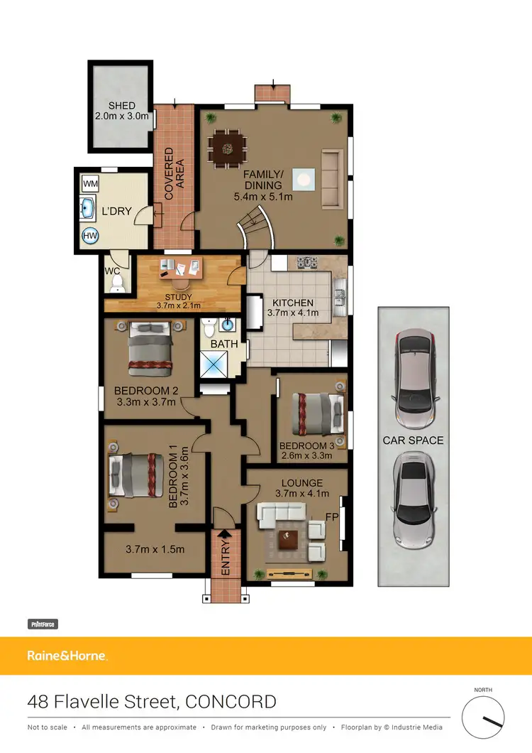 Floorplan of Homely house listing, 48 Flavelle Street, Concord NSW 2137