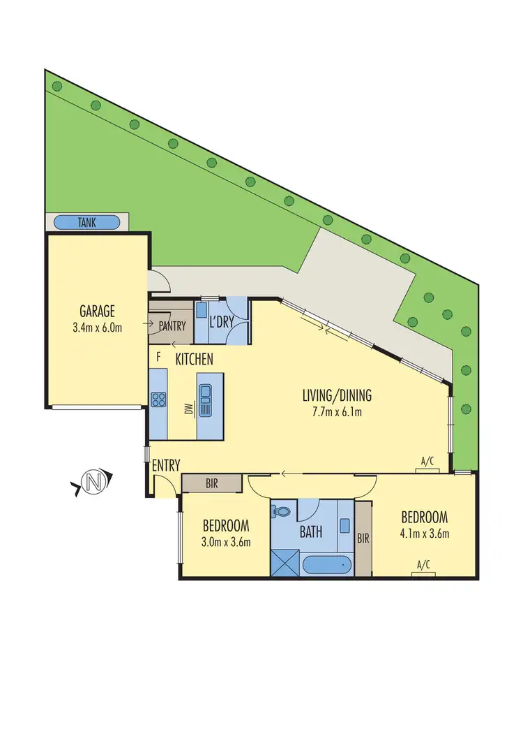 Floorplan of Homely unit listing, 3/34 Millers Road, Brooklyn VIC 3012