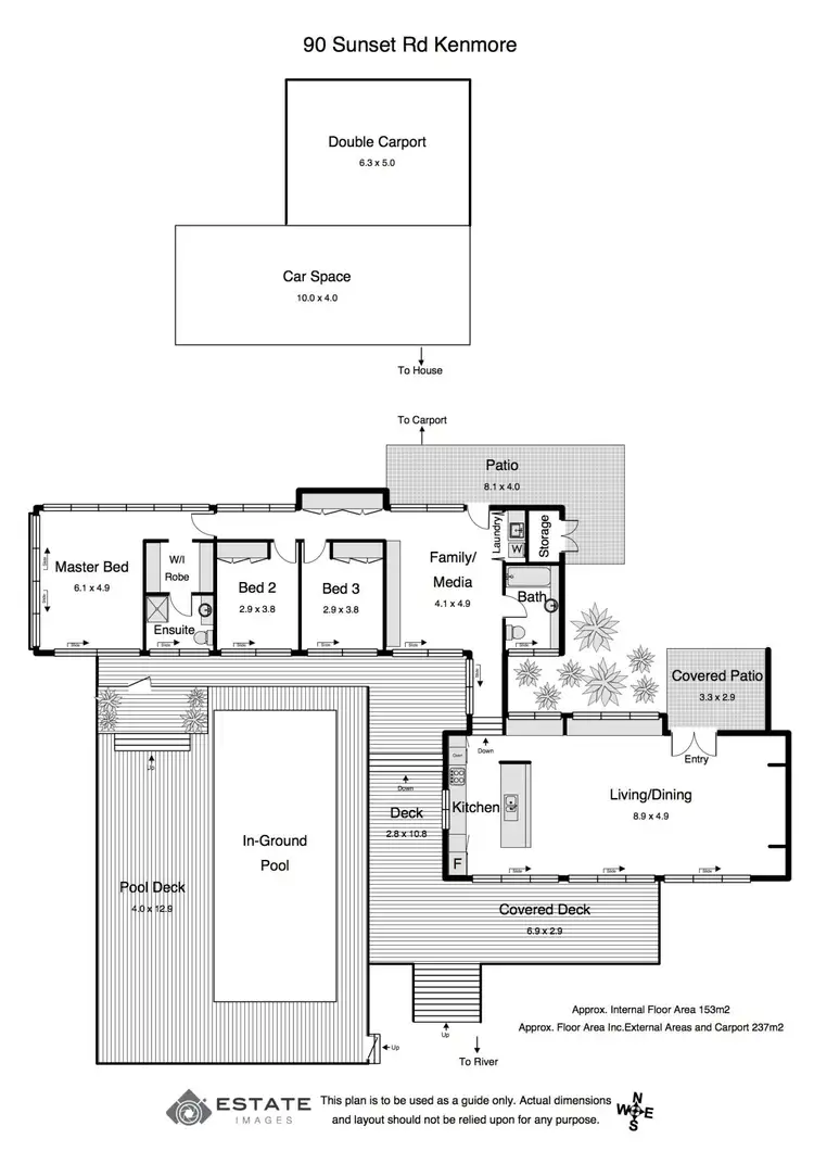 Floorplan of Homely house listing, 90 Sunset Rd, Kenmore QLD 4069