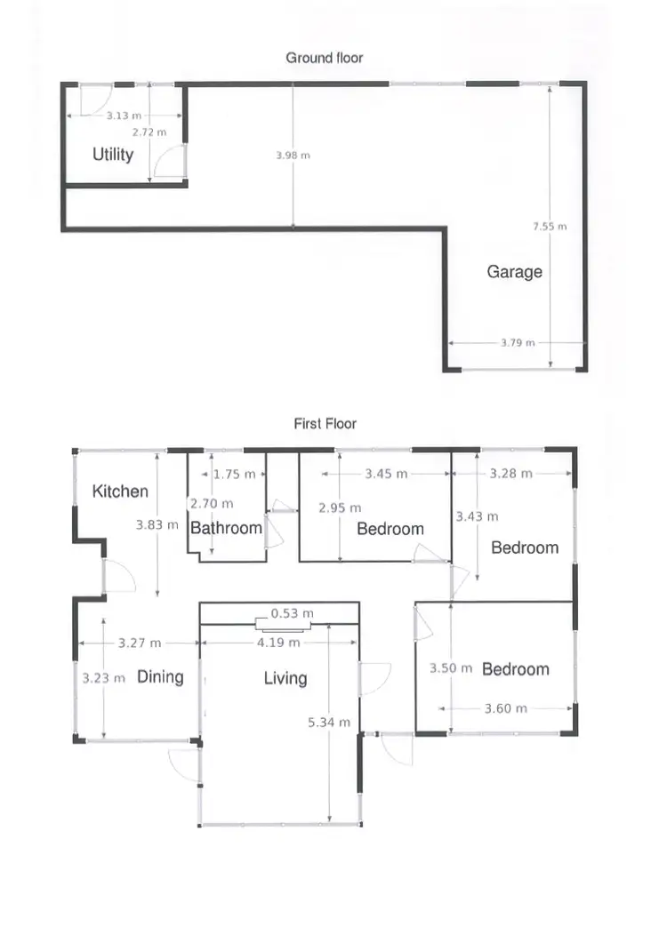 Floorplan of Homely house listing, 79 Corinth Street, Howrah TAS 7018
