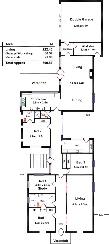 Floorplan of Homely house listing, 40 Cudmore Avenue, Toorak Gardens SA 5065