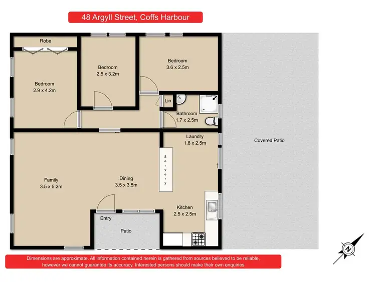 Floorplan of Homely house listing, 48 Argyll Street, Coffs Harbour NSW 2450