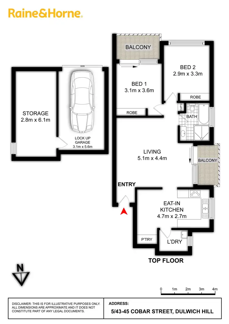Floorplan of Homely apartment listing, 5/43-45 Cobar Street, Dulwich Hill NSW 2203