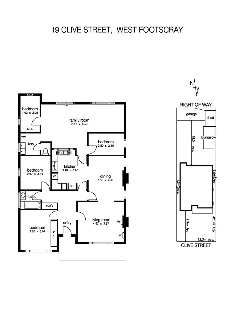 Floorplan of Homely house listing, 19 Clive Street, West Footscray VIC 3012