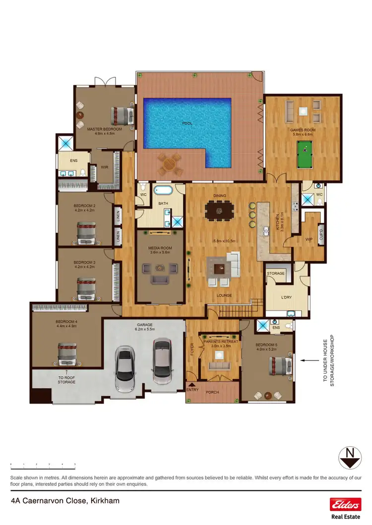 Floorplan of Homely house listing, 4A CAERNARVON CLOSE, Kirkham NSW 2570
