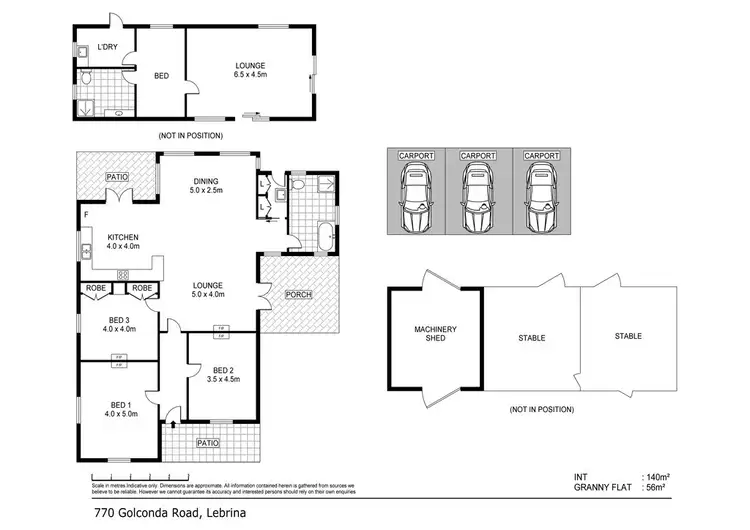 Floorplan of Homely house listing, 770 Golconda Road, Lebrina TAS 7254