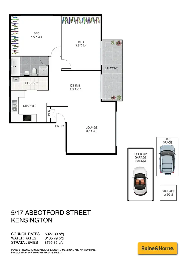 Floorplan of Homely apartment listing, 5/17-19 Abbotford Street, Kensington NSW 2033