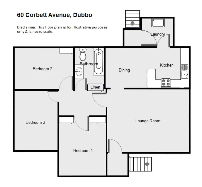 Floorplan of Homely house listing, 60 Corbett Avenue, Dubbo NSW 2830