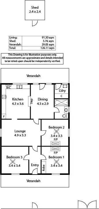 Floorplan of Homely house listing, 38 Warwick Street, Walkerville SA 5081