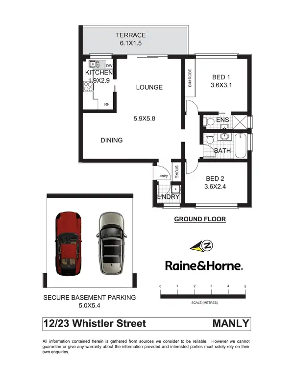 Floorplan of Homely apartment listing, 12/23-31 Whistler Street, Manly NSW 2095
