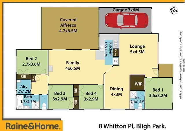 Floorplan of Homely house listing, 8 Whitton Place, Bligh Park NSW 2756