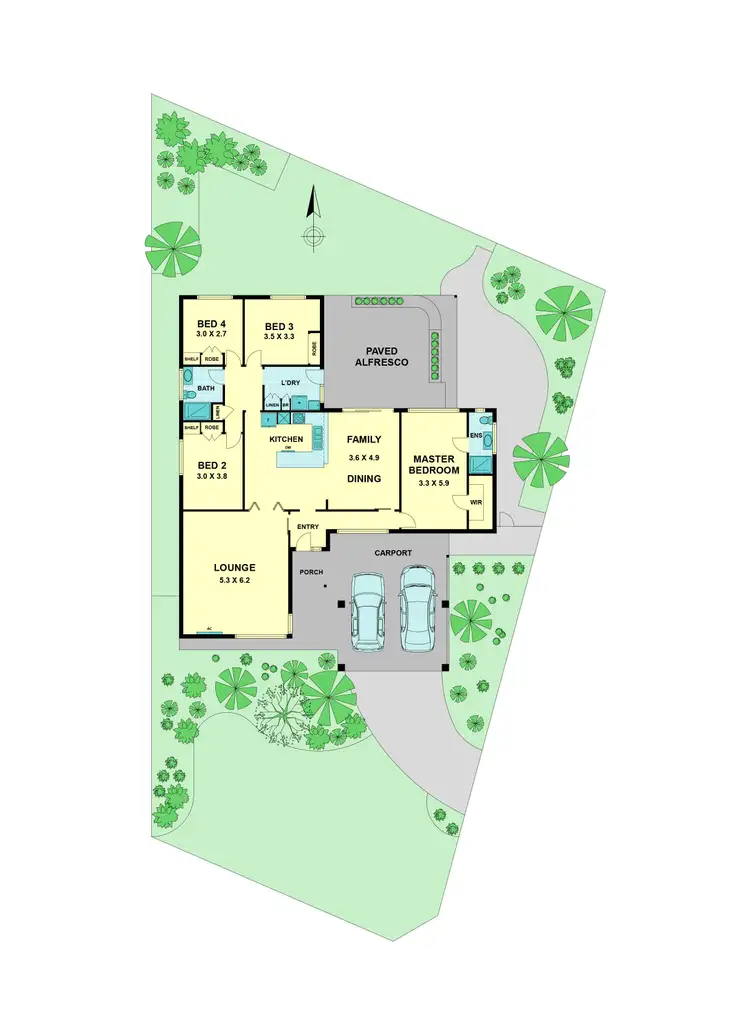 Floorplan of Homely house listing, 4 Dennis Ave, Keilor East VIC 3033