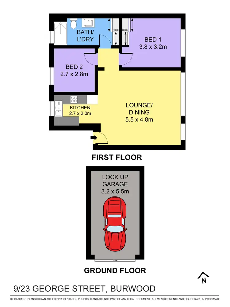 Floorplan of Homely unit listing, 9/23 George Street, Burwood NSW 2134