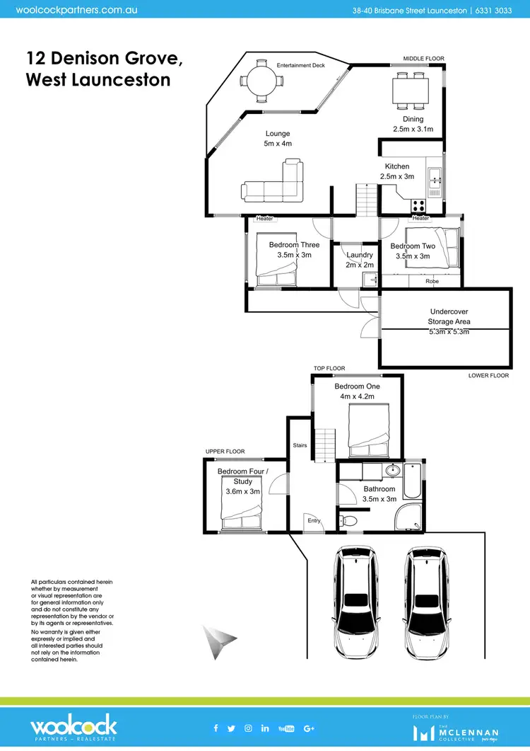 Floorplan of Homely house listing, 12 Denison Grove, West Launceston TAS 7250