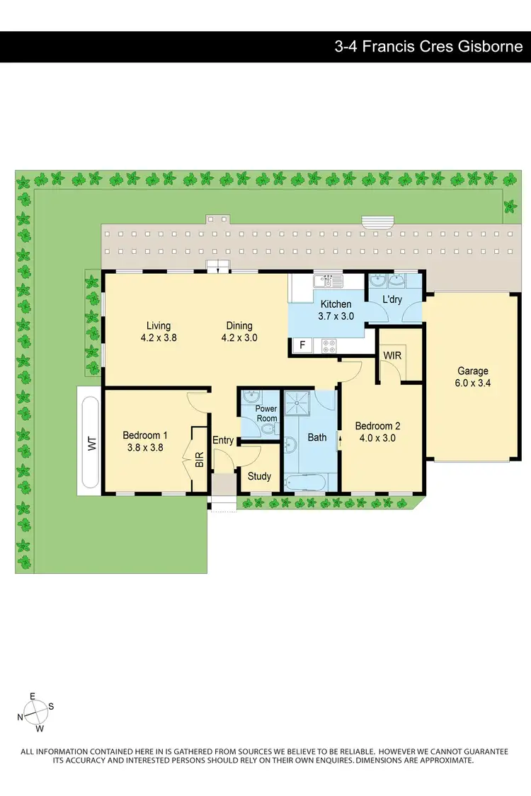 Floorplan of Homely unit listing, Unit 3/4 Francis Crescent, Gisborne VIC 3437