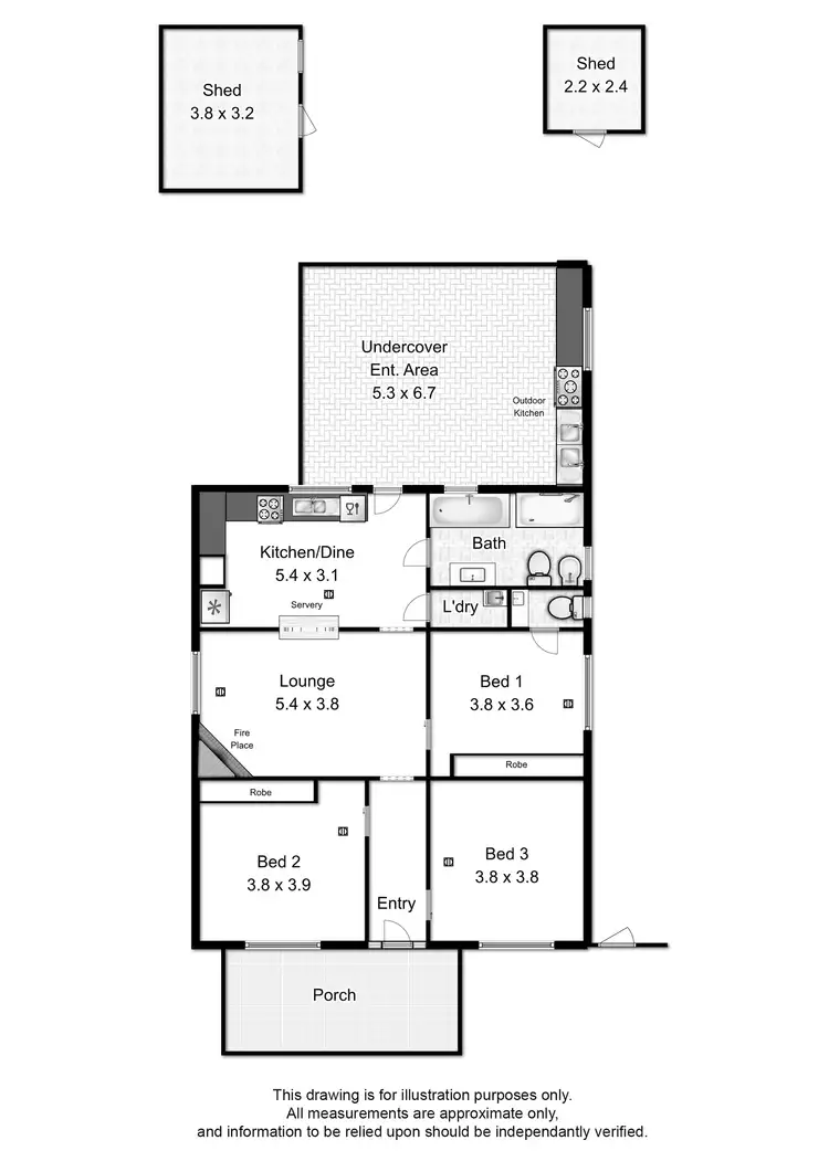 Floorplan of Homely house listing, 2A Risely Ave, Royal Park SA 5014