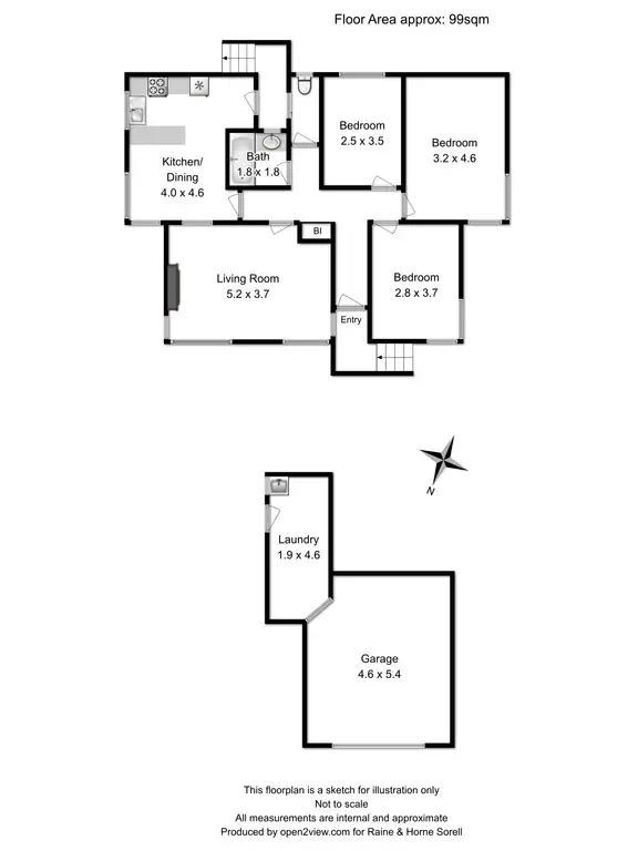 Floorplan of Homely house listing, 1/19 Midway Street, Midway Point TAS 7171