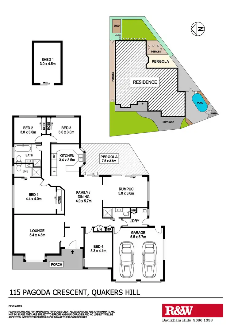 Floorplan of Homely house listing, 115 Pagoda Crescent, Quakers Hill NSW 2763
