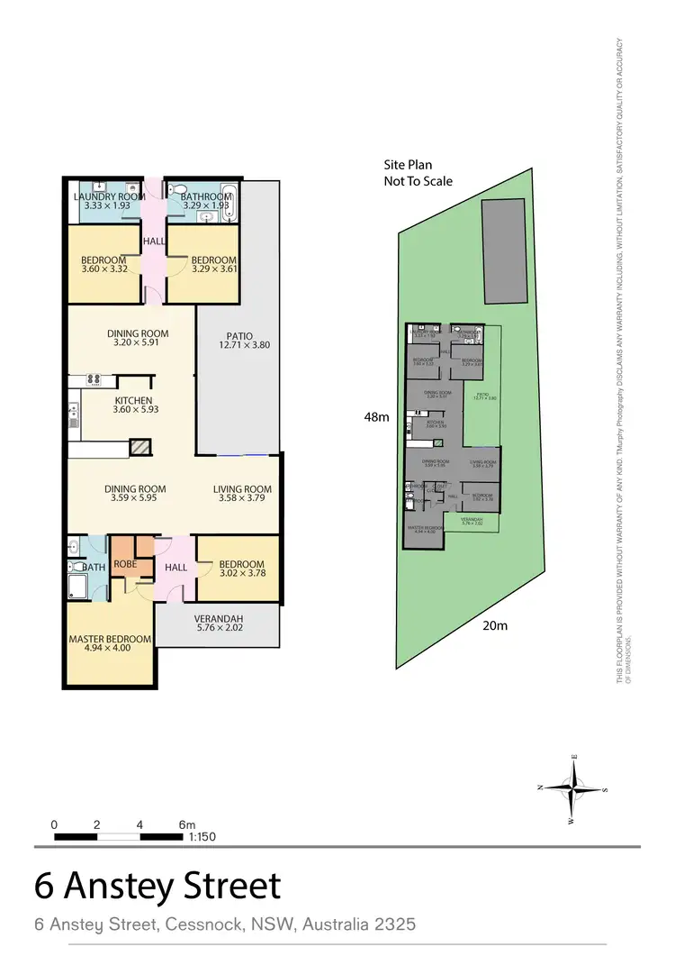 Floorplan of Homely house listing, 6 Anstey Street, Cessnock NSW 2325